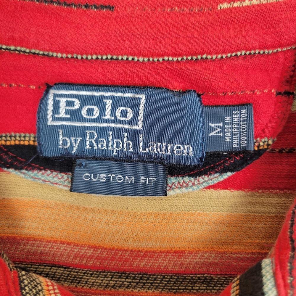 Vintage Polo Ralph Lauren Southwestern Navajo Aztec Polo Pullover M Custom Fit - Picture 4 of 8